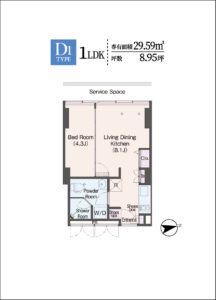 ウェリスアーバン品川　間取り