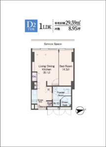 ウェリスアーバン品川　間取り
