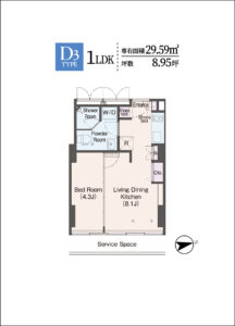 ウェリスアーバン品川　間取り