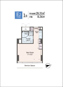 ウェリスアーバン品川　間取り