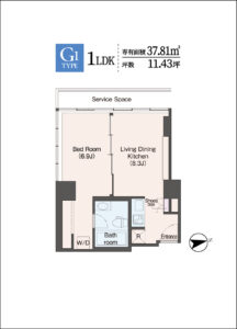 ウェリスアーバン品川　間取り